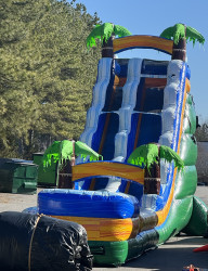 22ft Green Marble Slide